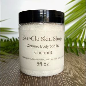 Refreshing coconut body scrub